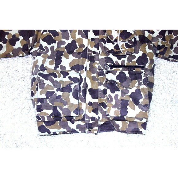 Vintage Gamehide Insulate Waterproof Duck Hunter Camo Hood Hunting Mens Jacket L - Picture 9 of 12